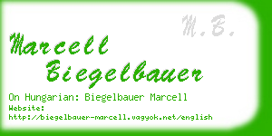 marcell biegelbauer business card